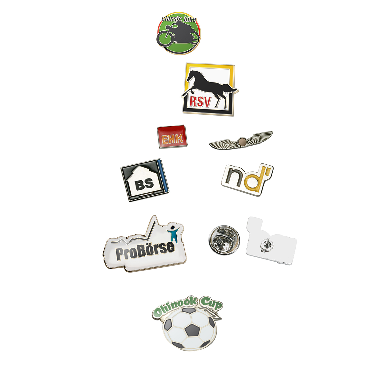 Pin (Metall-Anstecker aus Eisen), längste S.16 mm