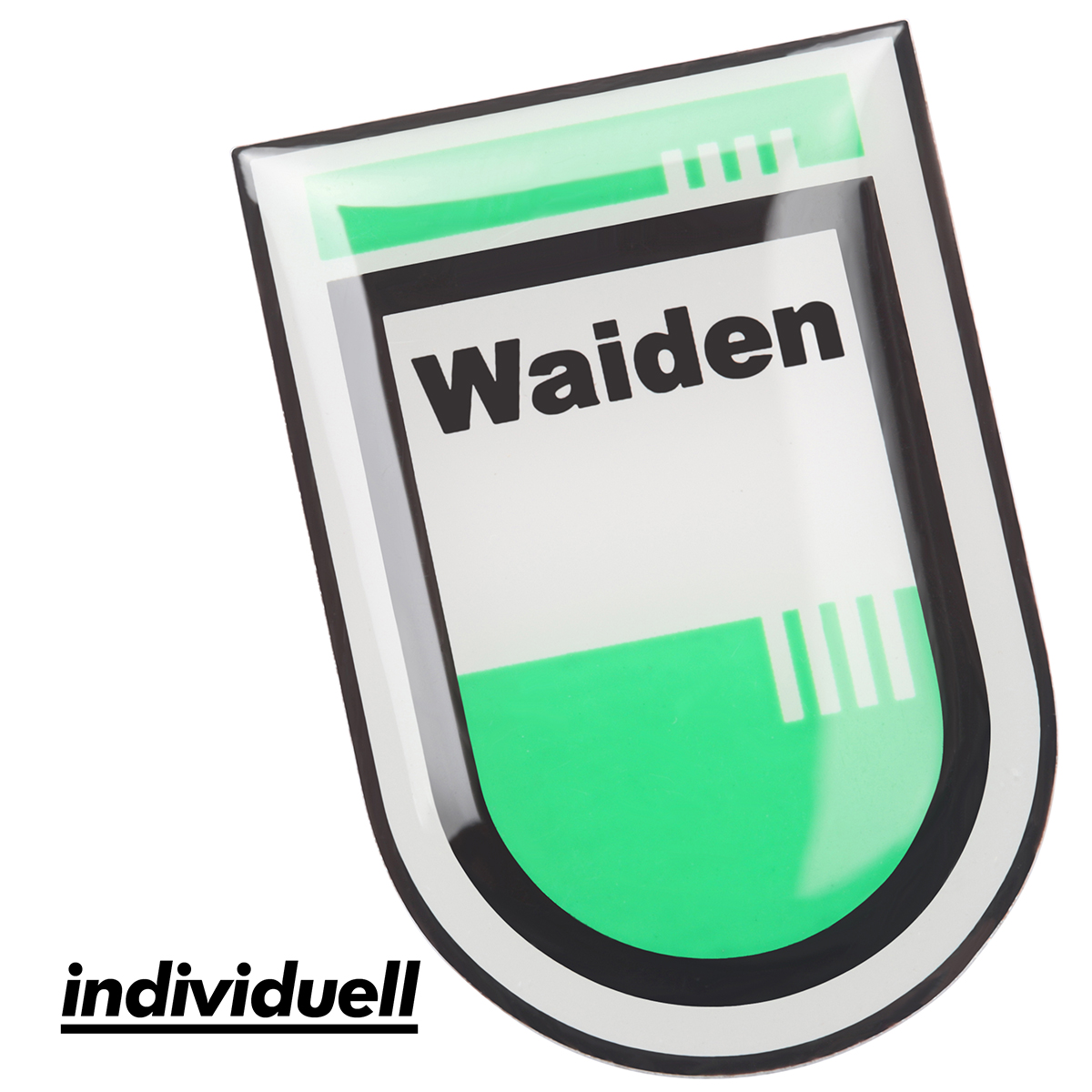 Pin (Metall-Anstecker aus Alu), längste S. 26 mm